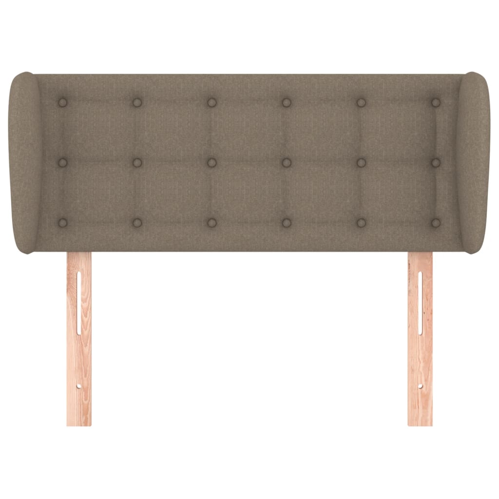 Kopfteil mit Ohren Taupe 93x23x78/88 cm Stoff